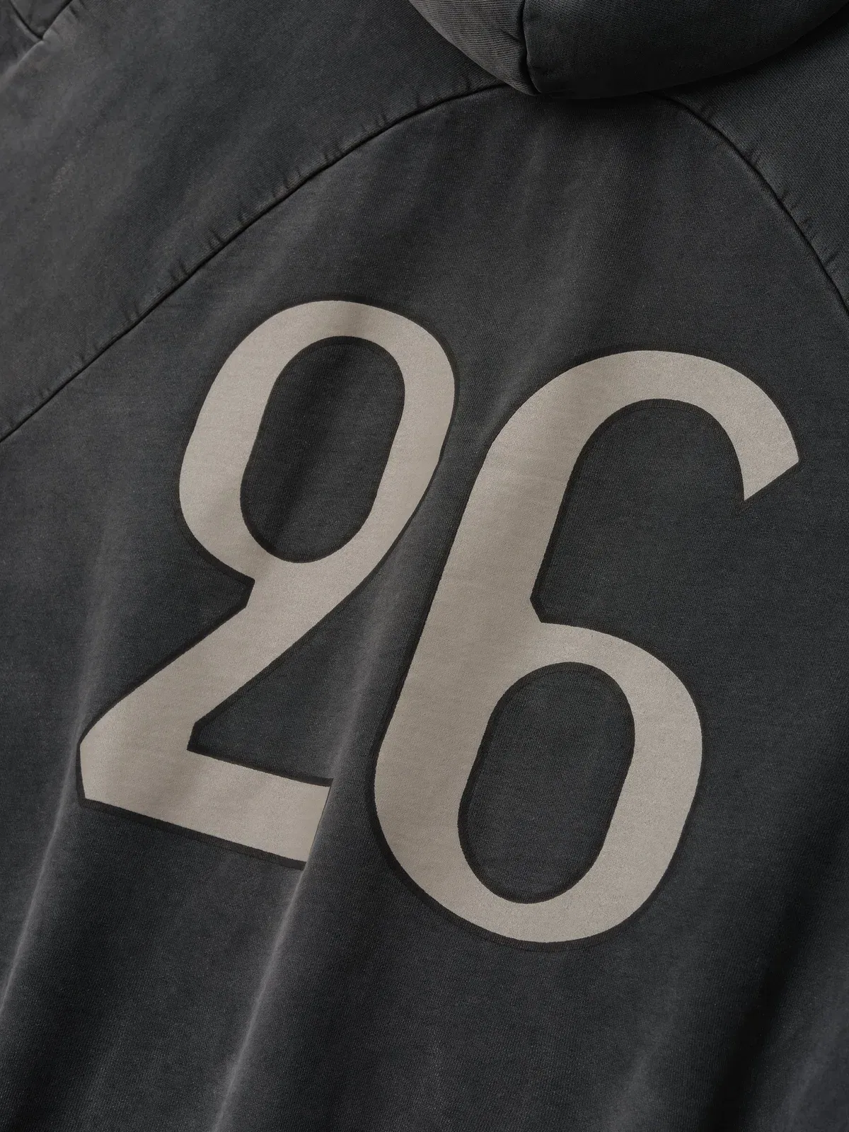 Essentials 26 Classic Half Raglan Hoodie Off Black