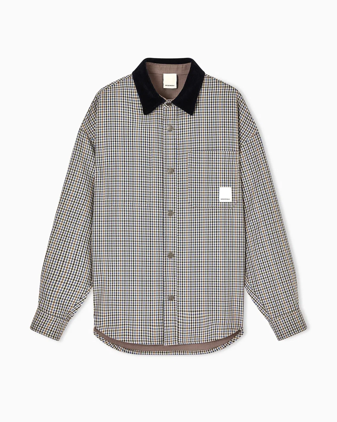 Emporio Armani Eagle Club reversible blouson with check motif