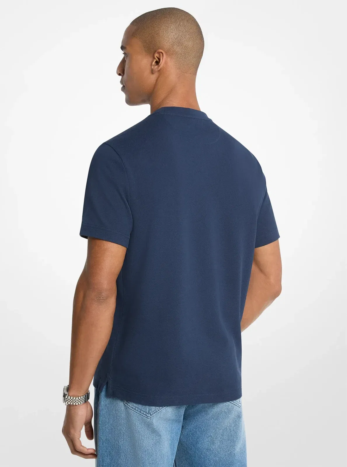 Michael Kors Cotton Piqu T-Shirt MIDNIGHT