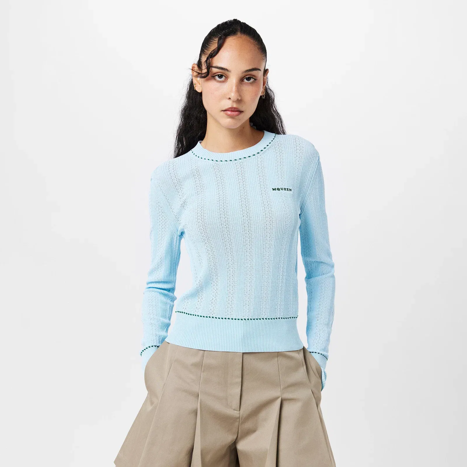 Alex Log Knitted Crew Neck Jumper