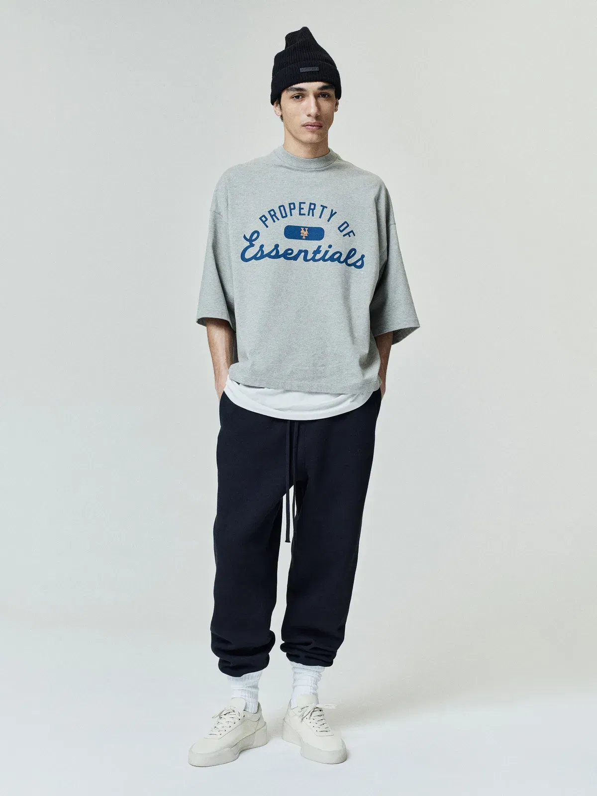 Essentials Mets Merch T-Shirt Concrete Heather