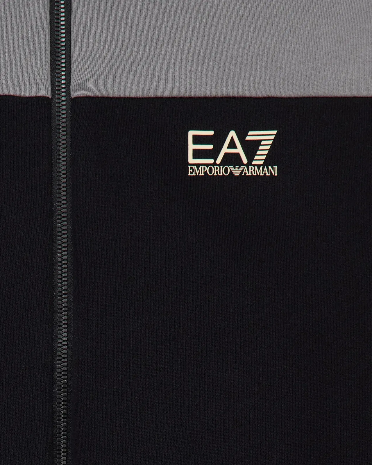 EA7 Tracksuit regular fit in cotton jersey with ribbed details