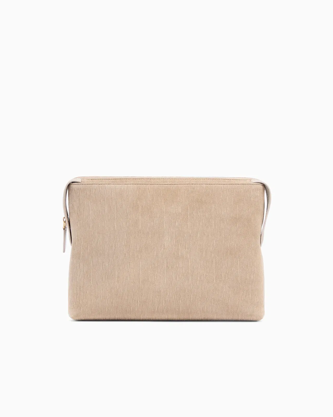 Emporio Armani embossed suede pouch