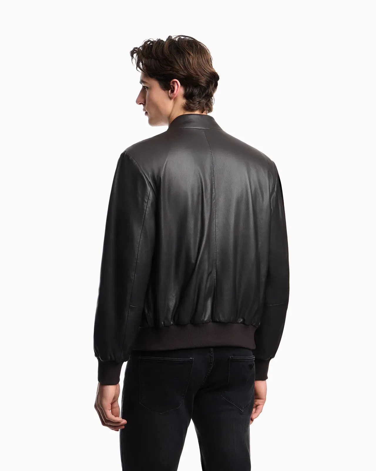 Emporio Armani Plonge nappa-leather blouson