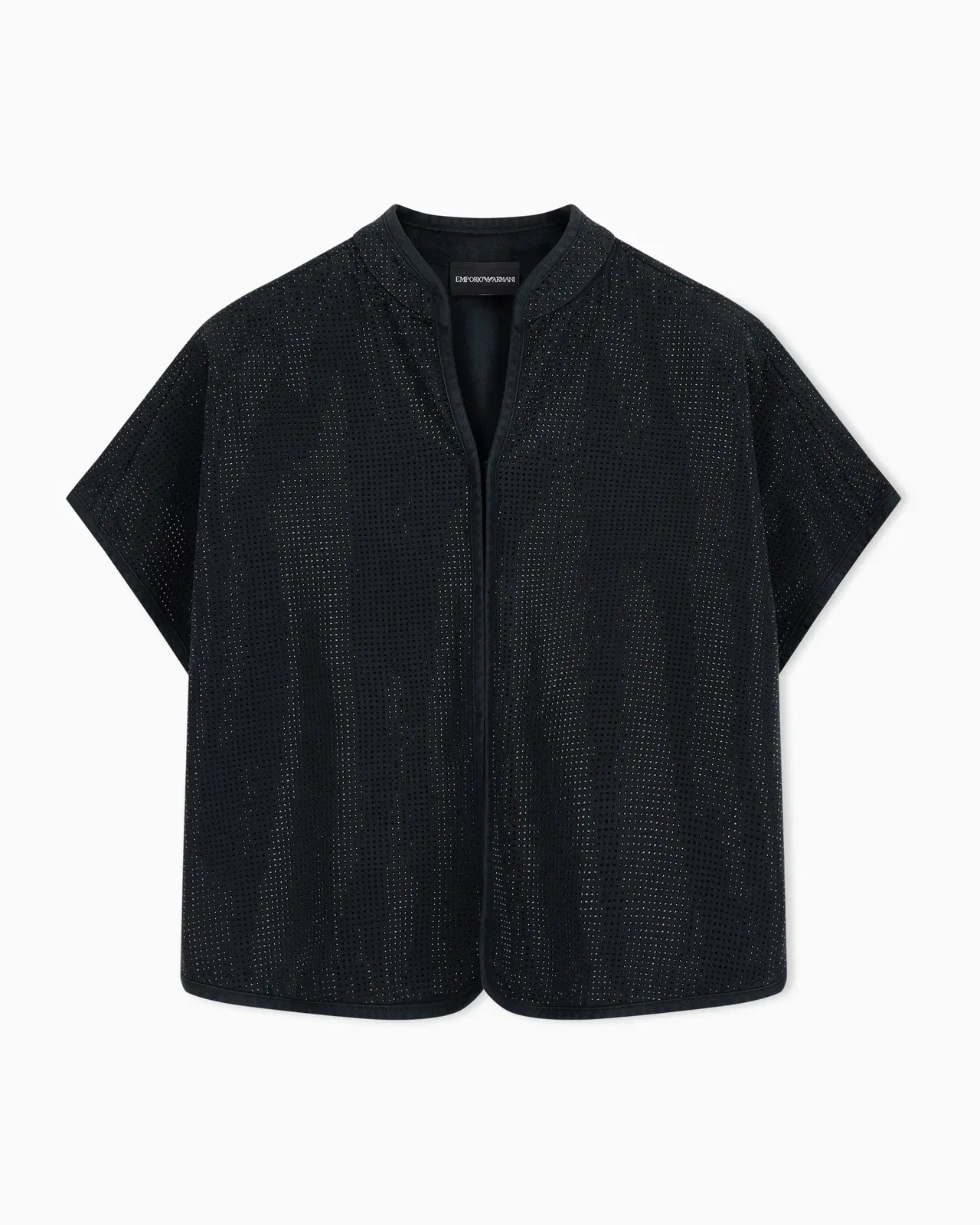Emporio Armani Drill top with all-over micro studs