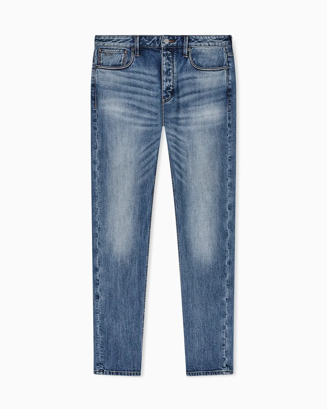 Emporio Armani J75 slim-fit, stone-washed 8.6-oz comfort stretch-denim jeans