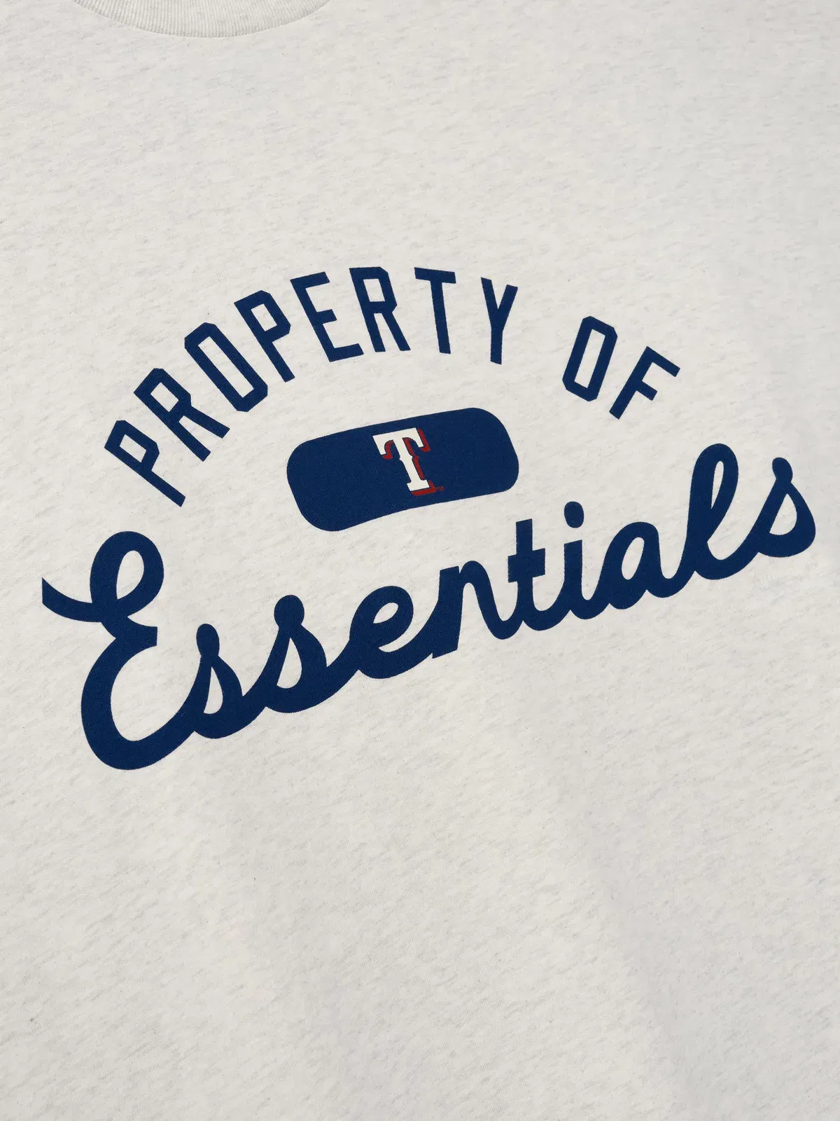 Essentials Rangers Merch T-Shirt Oatmeal Heather
