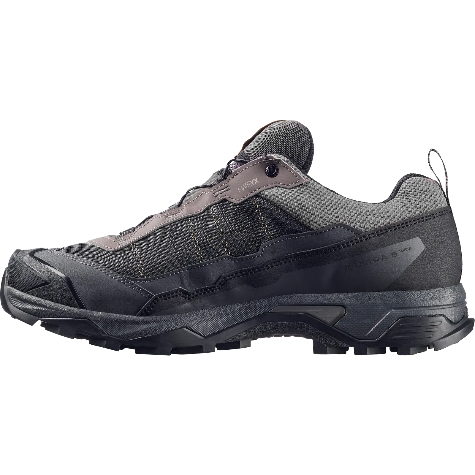 Salomon X Ultra 5 Wide Gore-Tex Hiking & Backpacking Shoes Dark Gull Gray