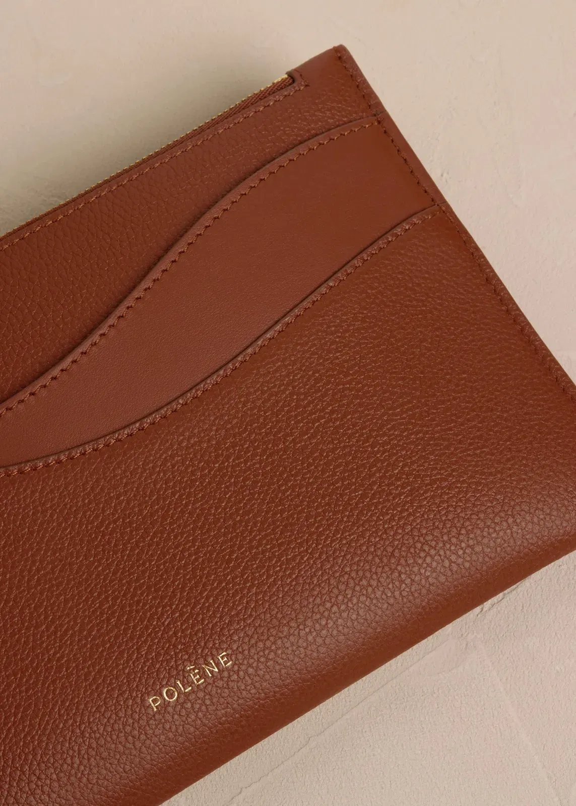 Polene Sierra Pouch Duo Cognac