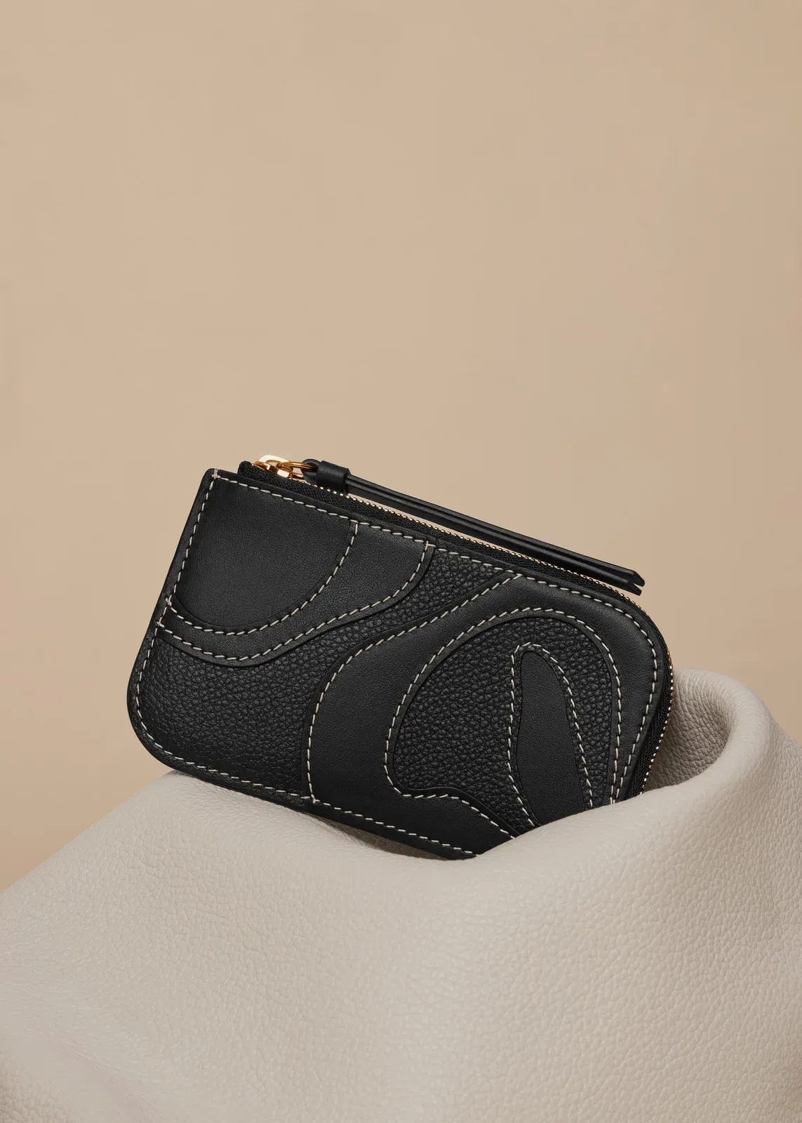 Polene Atla Card Holder Duo Black
