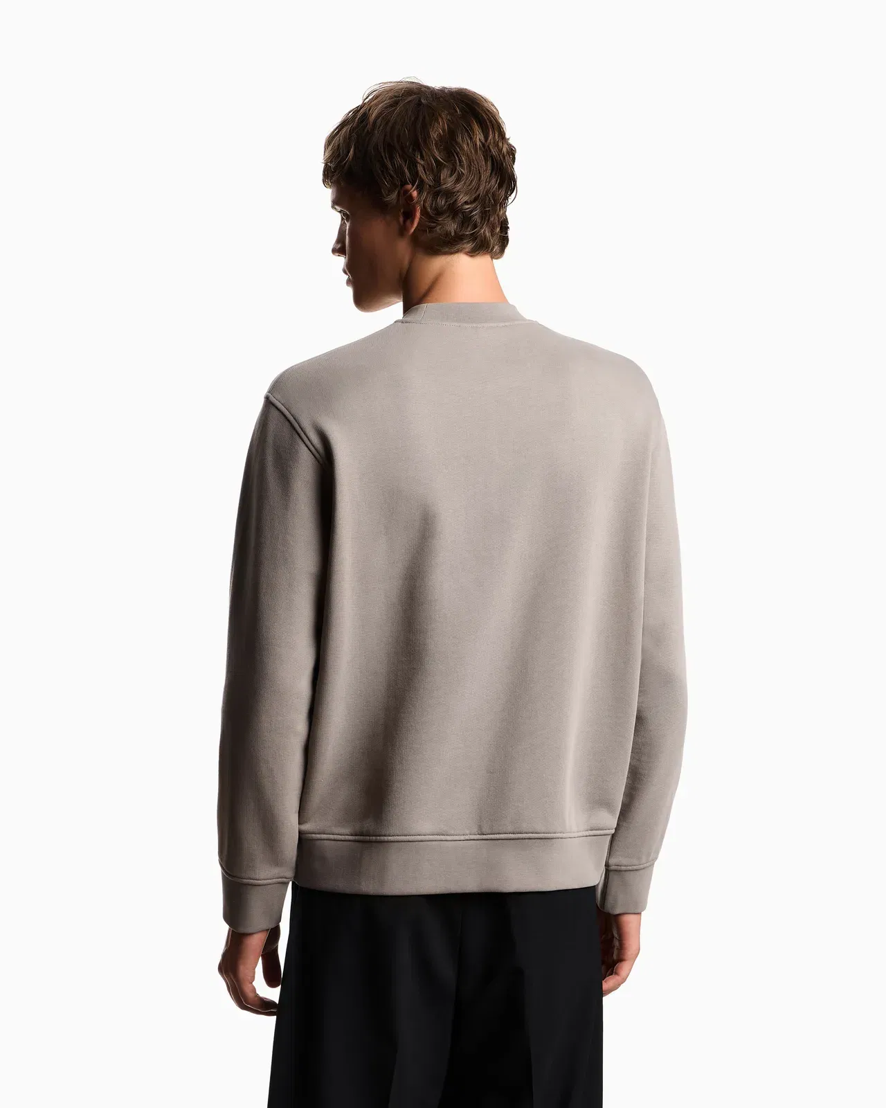 Emporio Armani French terry jersey sweatshirt with embroidered logo