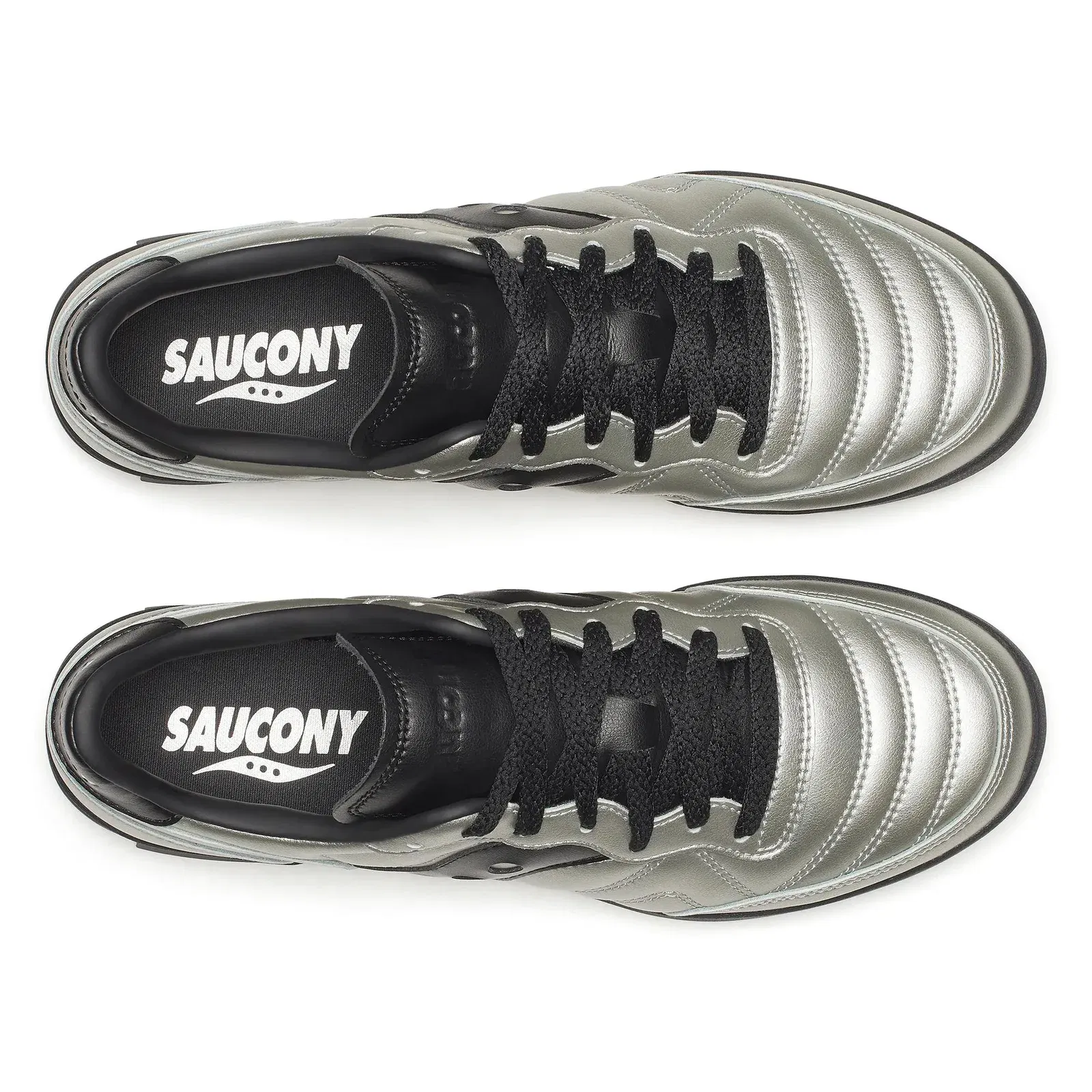 Saucony 586i Leather Silver | Black