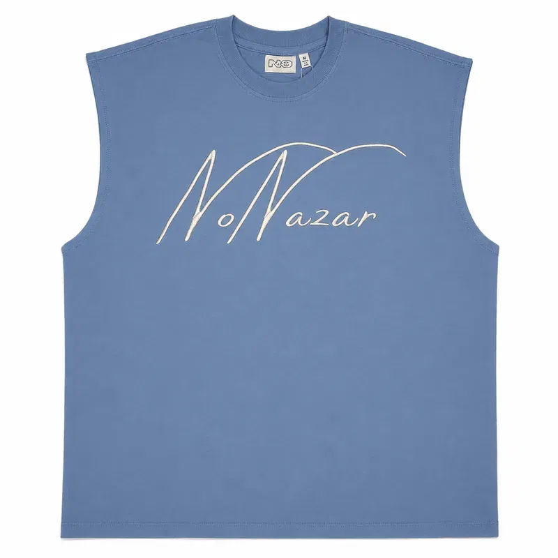 The Holy Owl Tank - Frost Blue