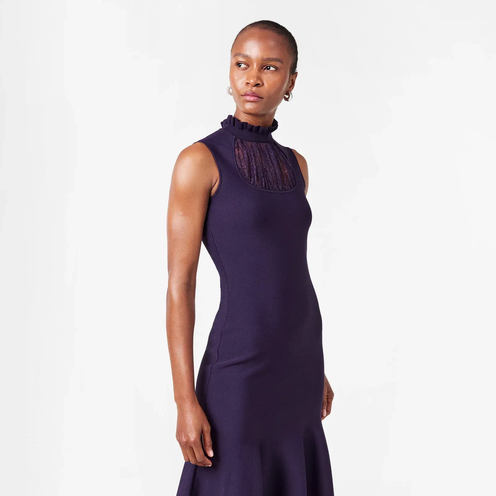 Lace Midi A Line Dress