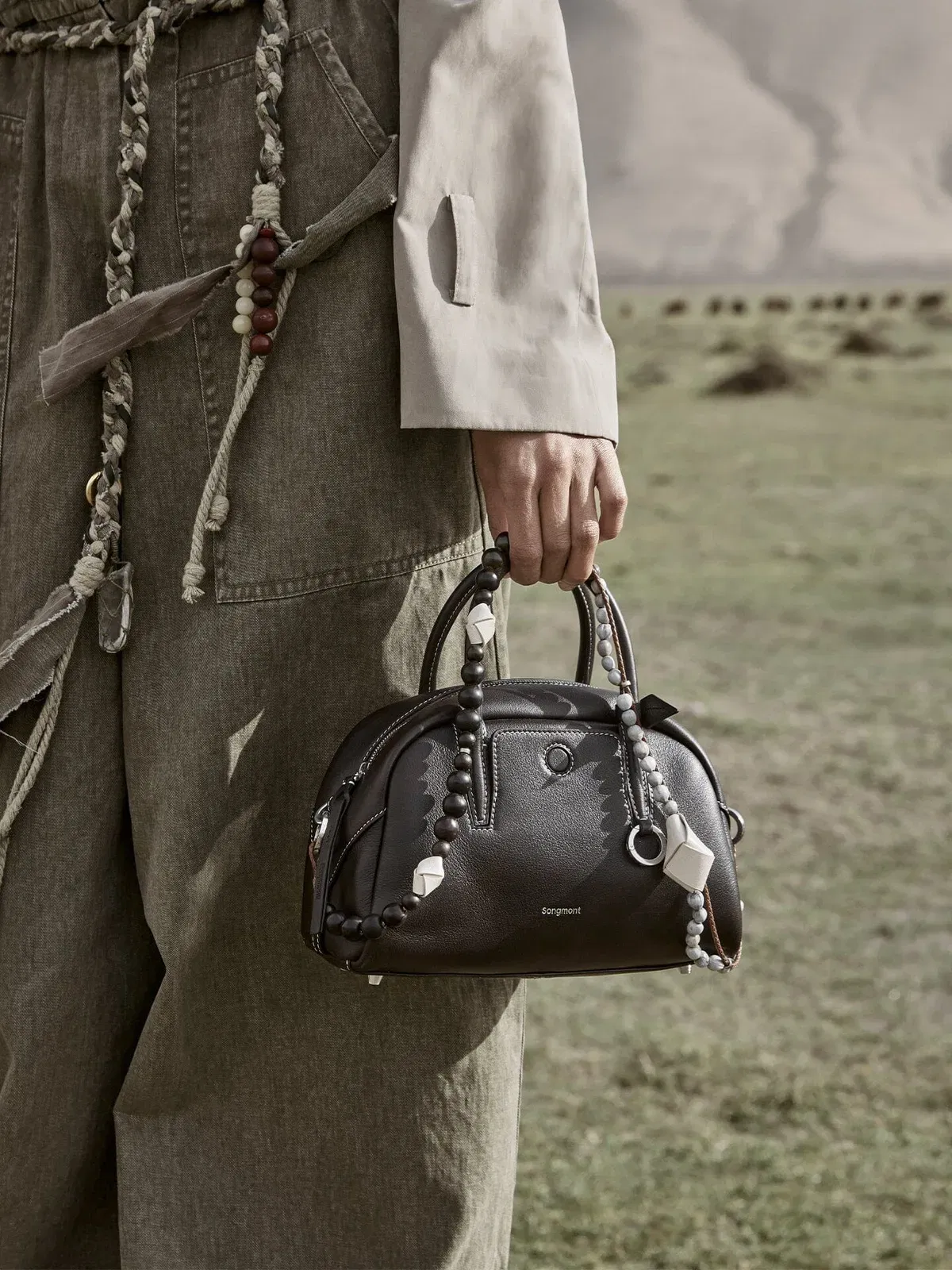 Songmont Mini Yore Bowling Bag Ebony