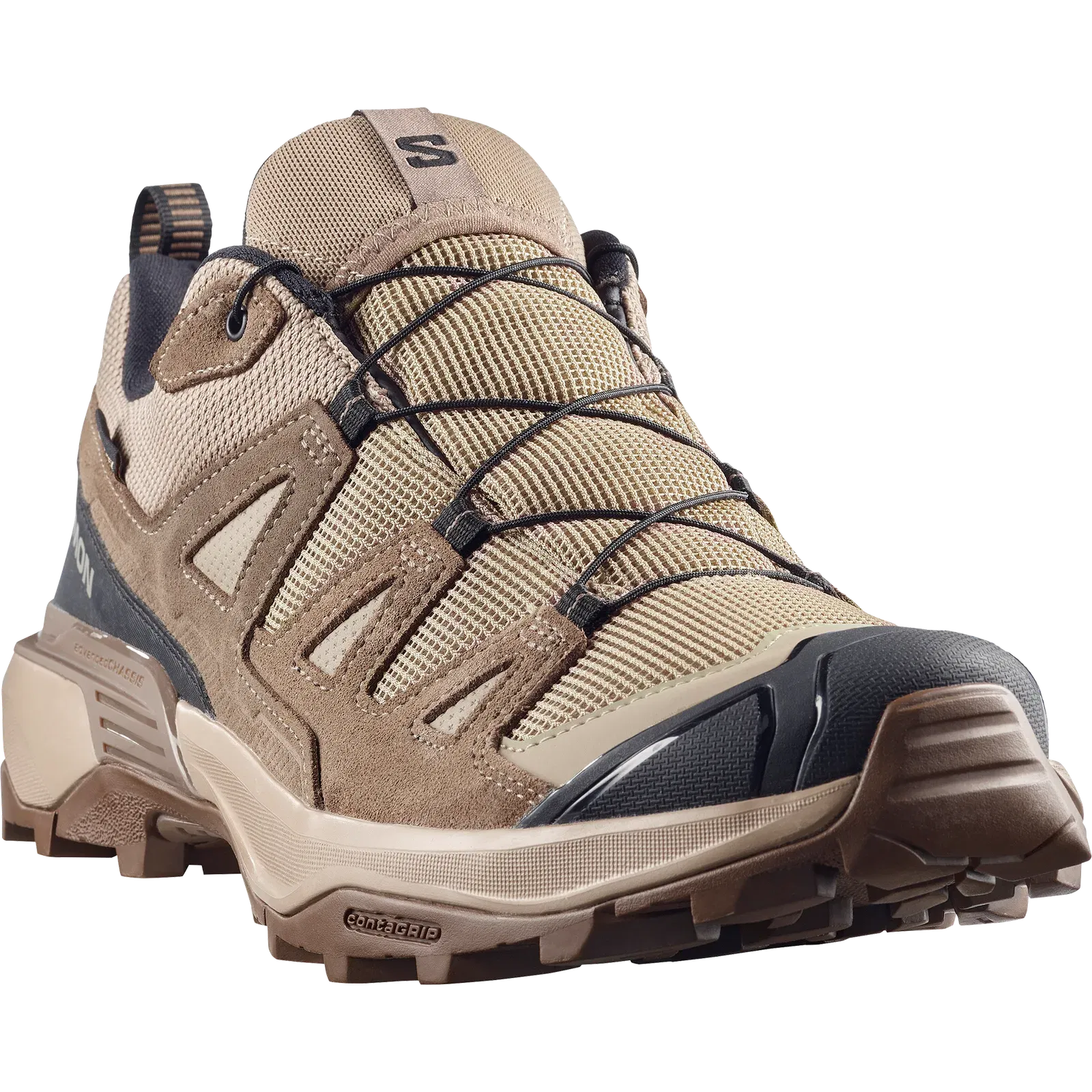 Salomon X Ultra 360 Leather Gore-Tex Hiking & Backpacking Shoes Desert Tan
