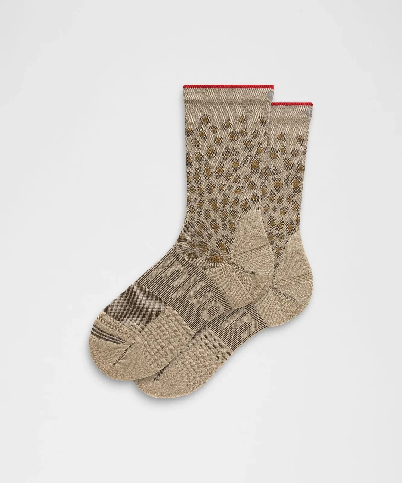 Lululemon Unisex Power Stride Crew Socks *Leopard