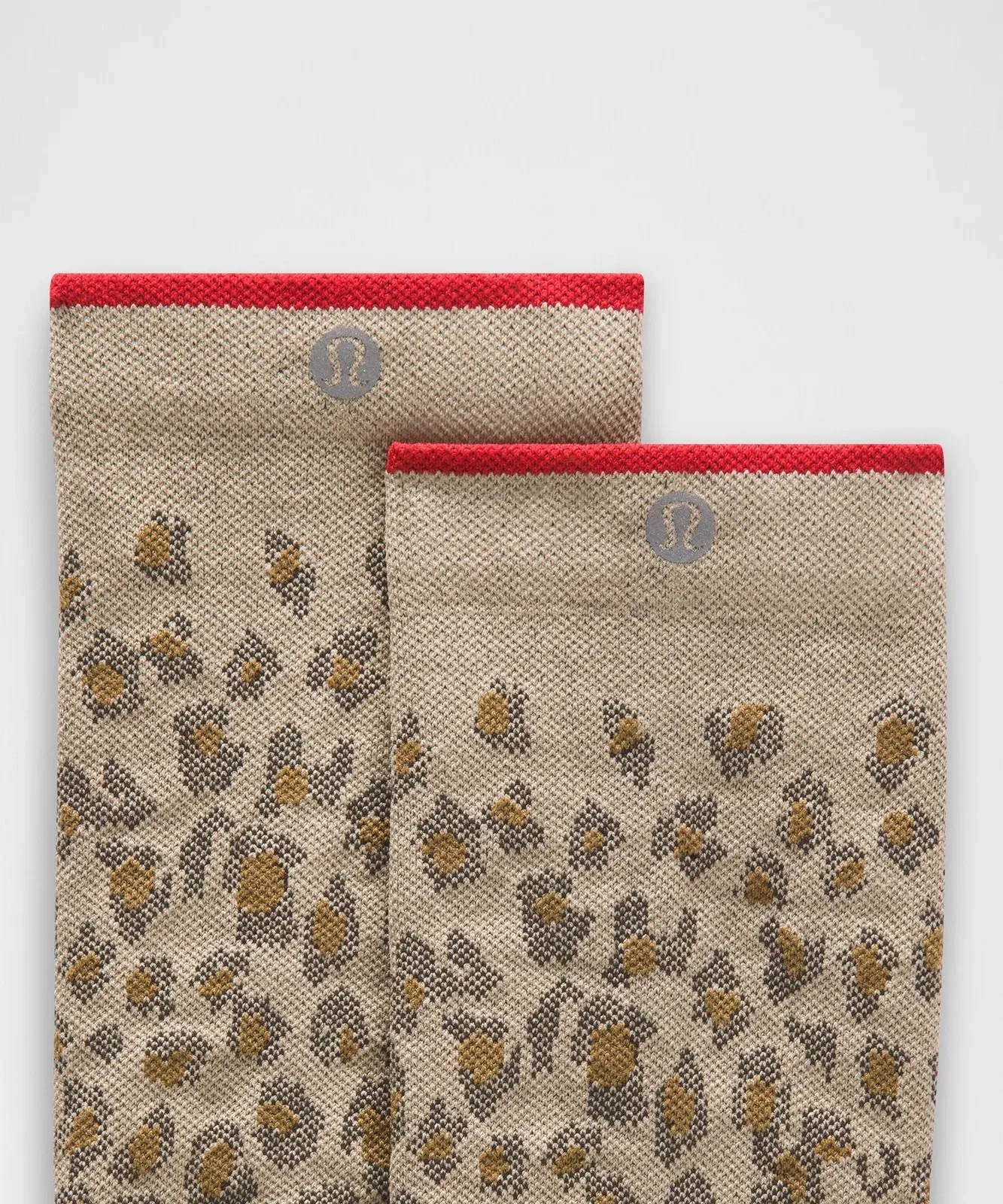 Lululemon Unisex Power Stride Crew Socks *Leopard