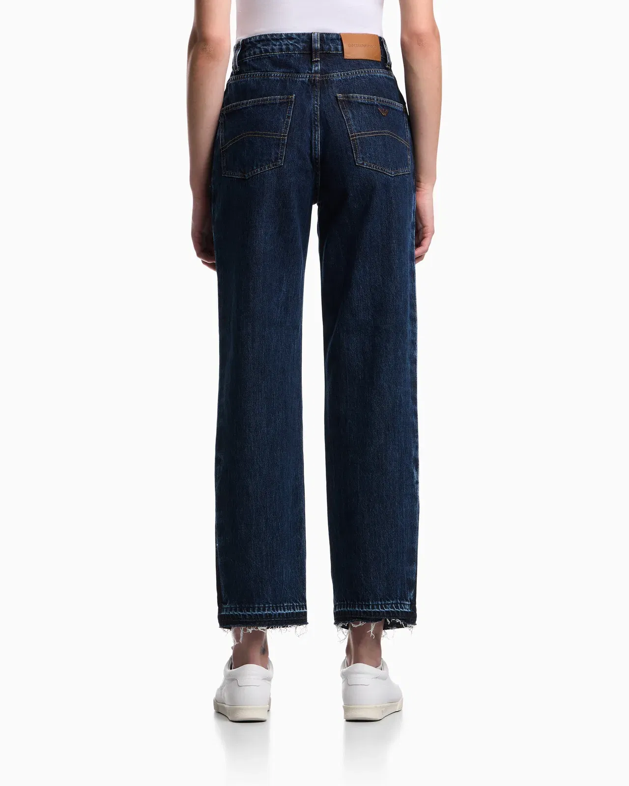 Emporio Armani J3H regular-fit jeans in marbled denim with side band