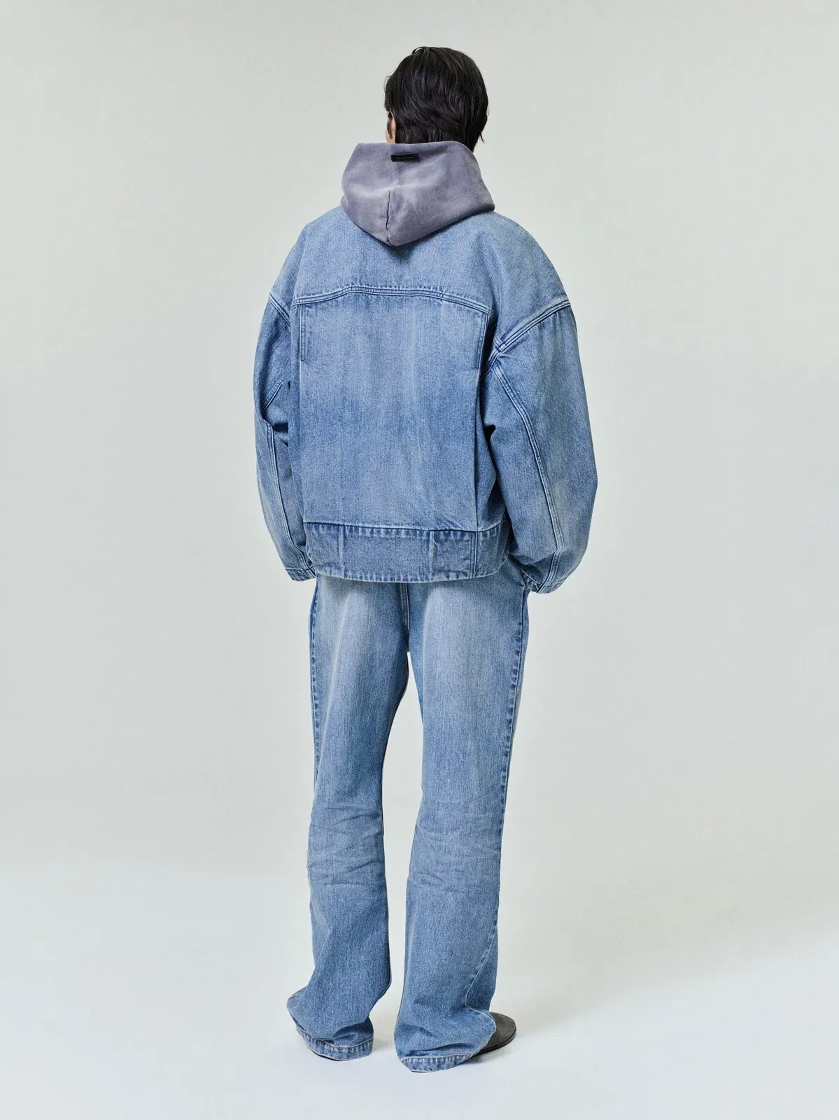 Essentials Denim Lapelless Jacket Medium Indigo