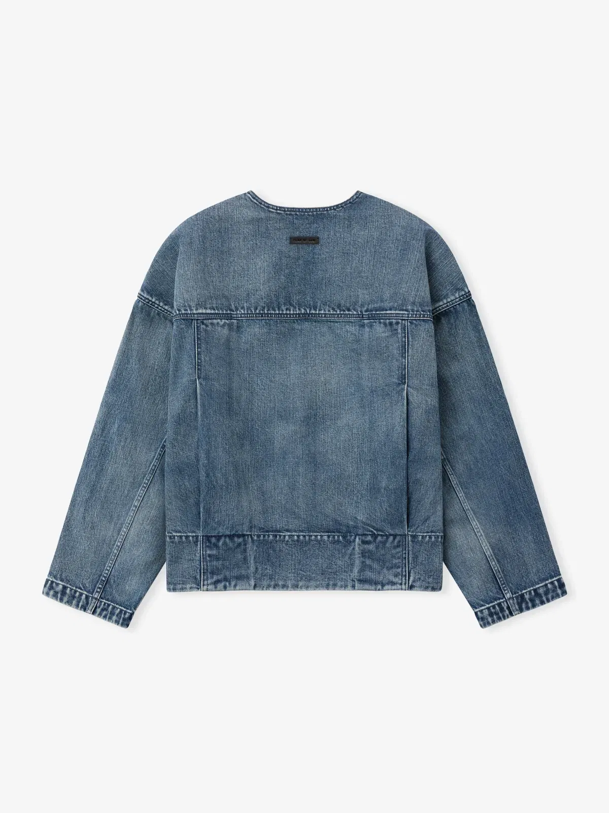 Essentials Denim Lapelless Jacket Medium Indigo