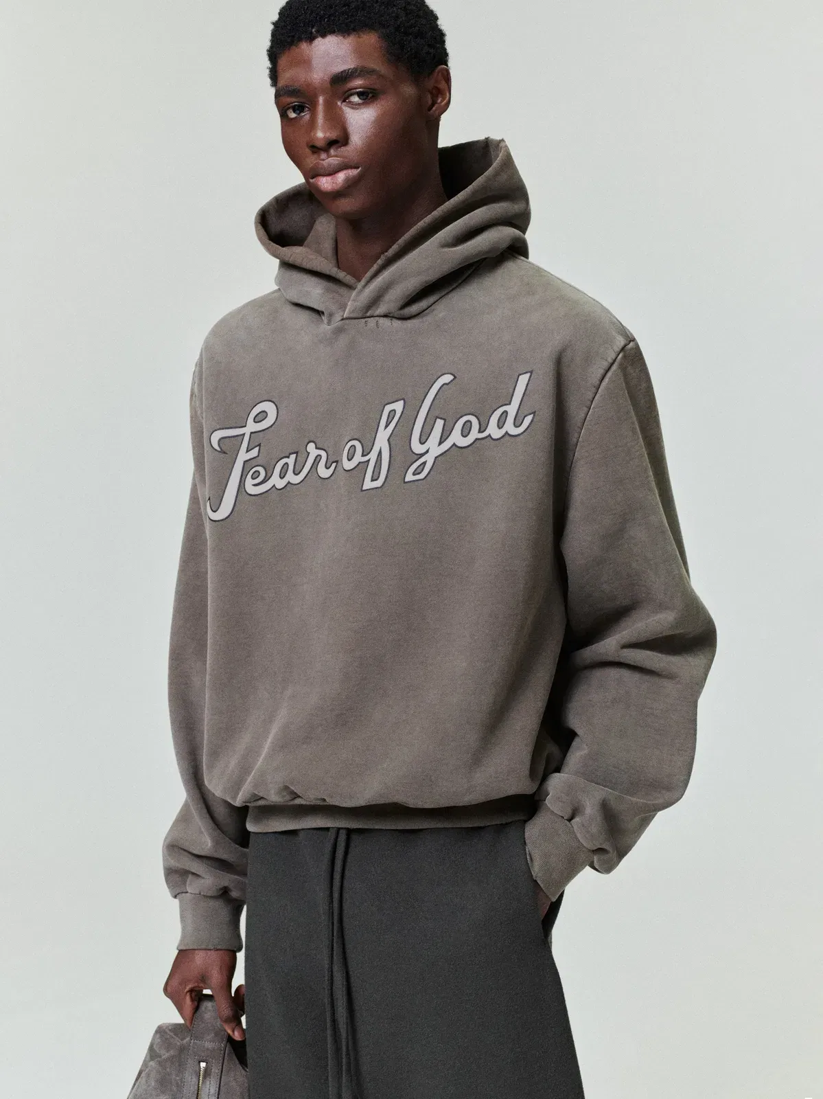 Essentials 26 Classic Half Raglan Hoodie Faded Brown