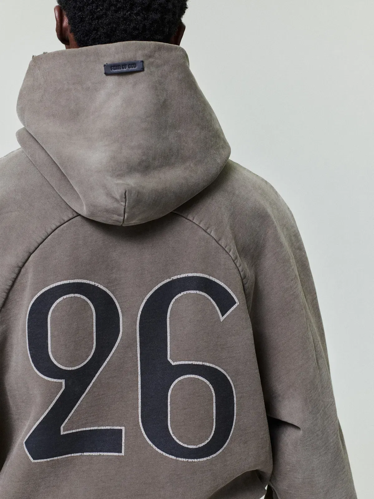 Essentials 26 Classic Half Raglan Hoodie Faded Brown