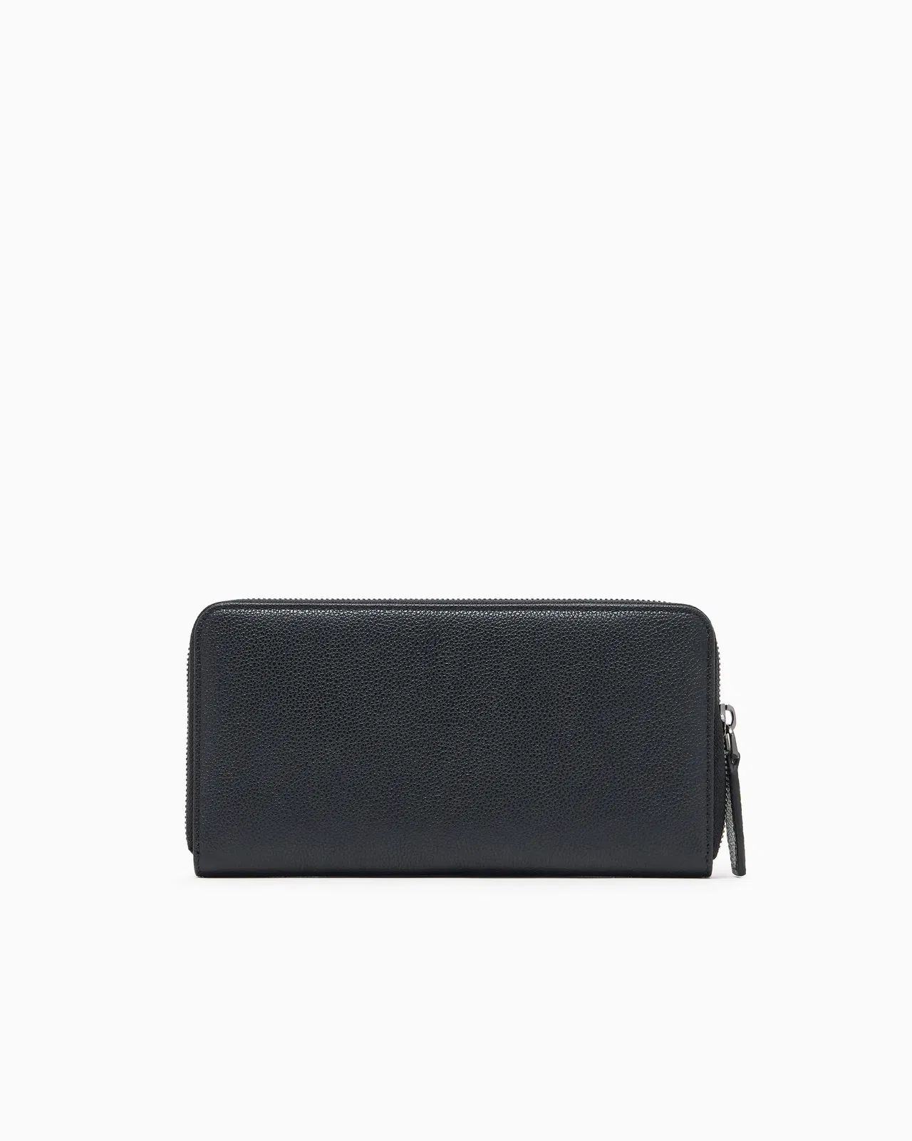 Emporio Armani Tumbled leather wallet with wrap-around zip