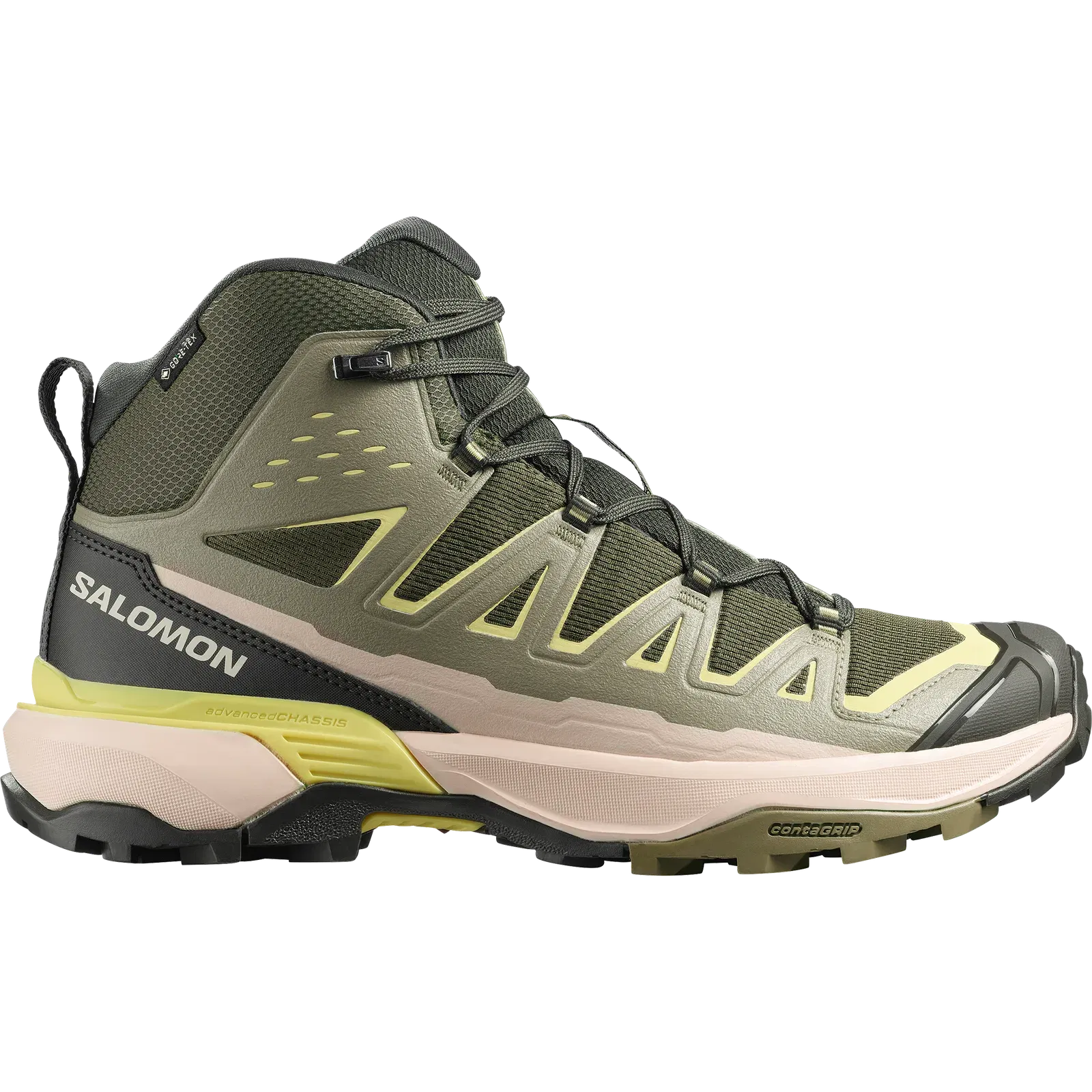 Salomon X Ultra 360 Edge Mid Gore-Tex Hiking & Backpacking Shoes Olive Night