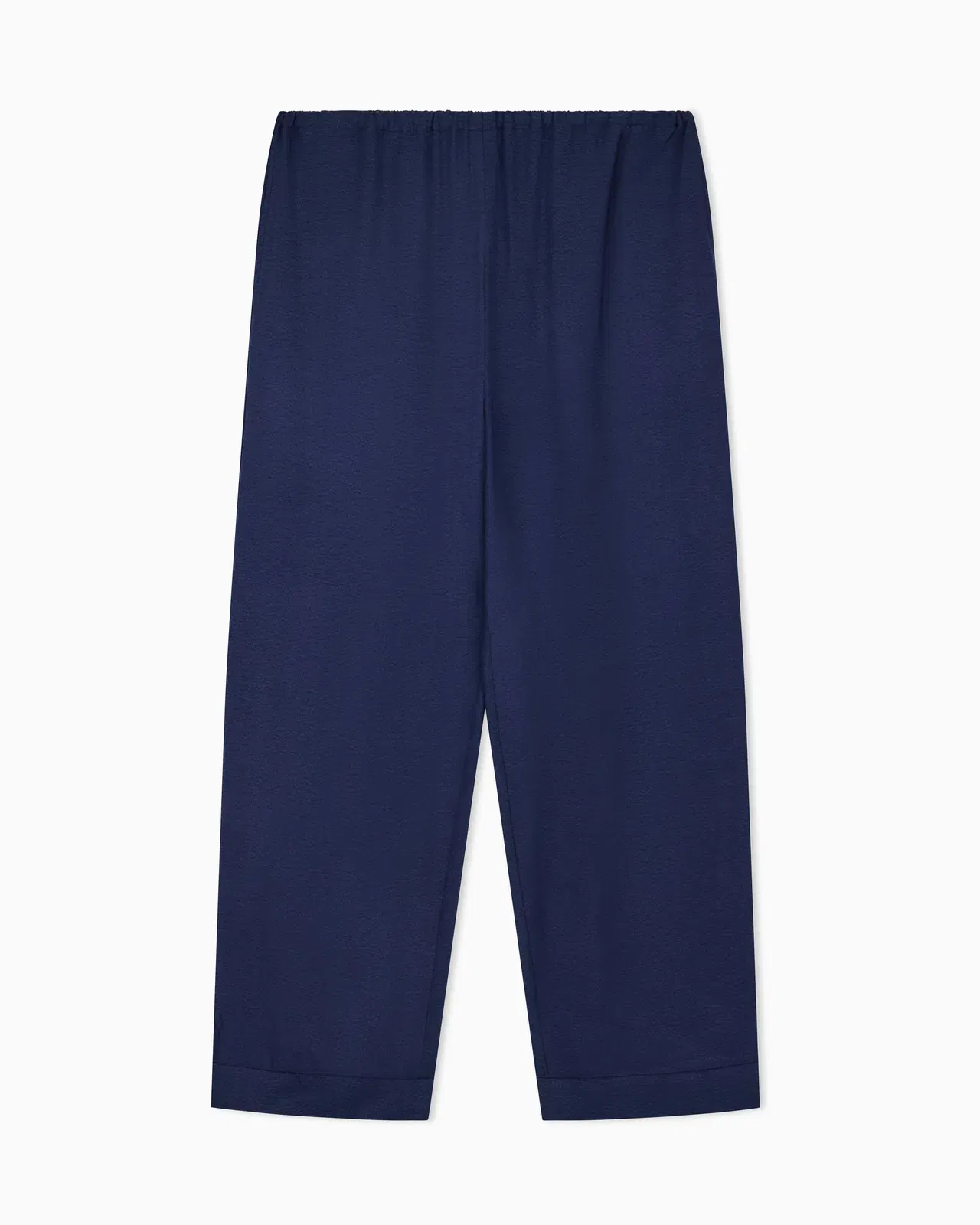 Emporio Armani flowing micro leopard spot jacquard trousers