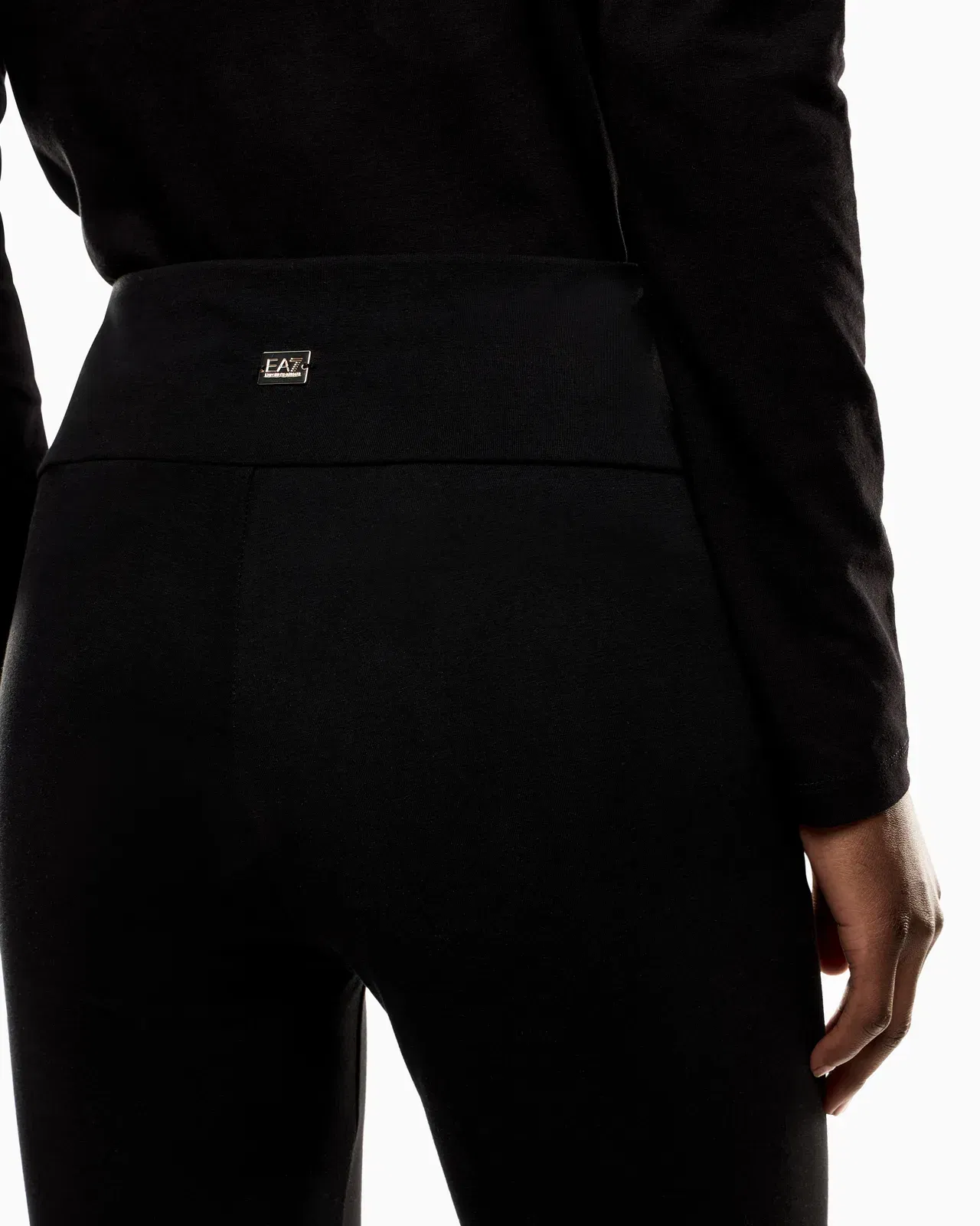 EA7 Stretch legging in cotton jersey with high waist Core Lady