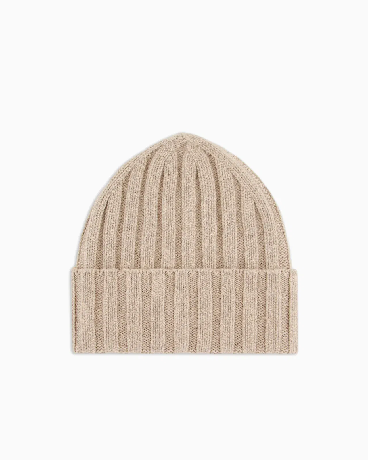 Emporio Armani Pure cashmere, ribbed beanie