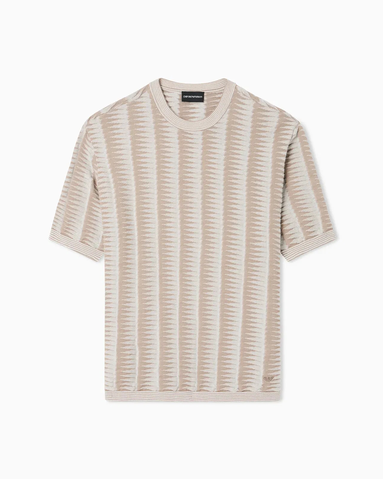 Emporio Armani Jumper with two-toned jacquard motif