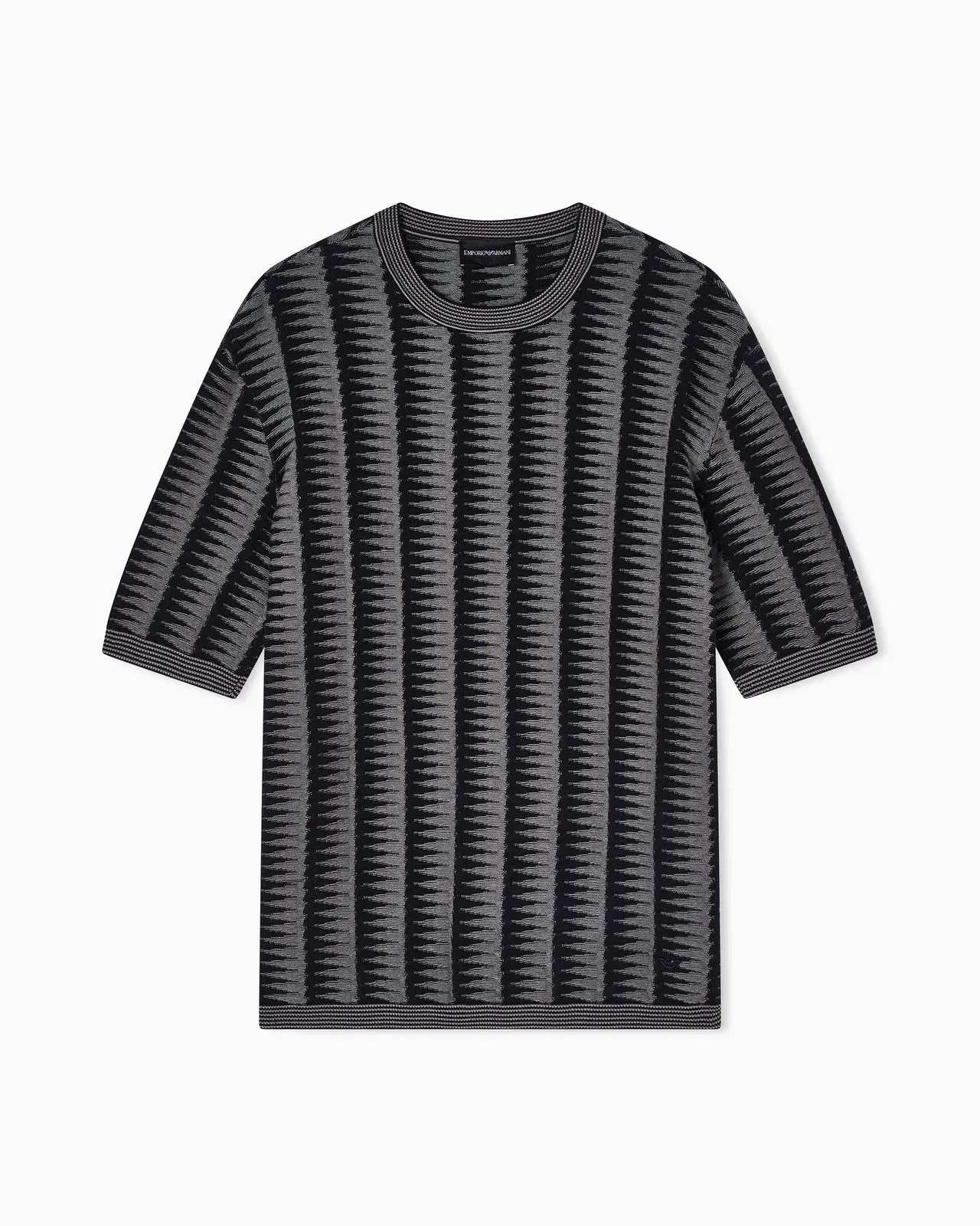 Emporio Armani Jumper with two-toned jacquard motif