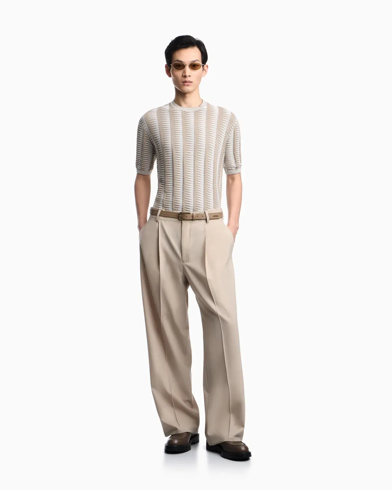 Emporio Armani Jumper with two-toned jacquard motif