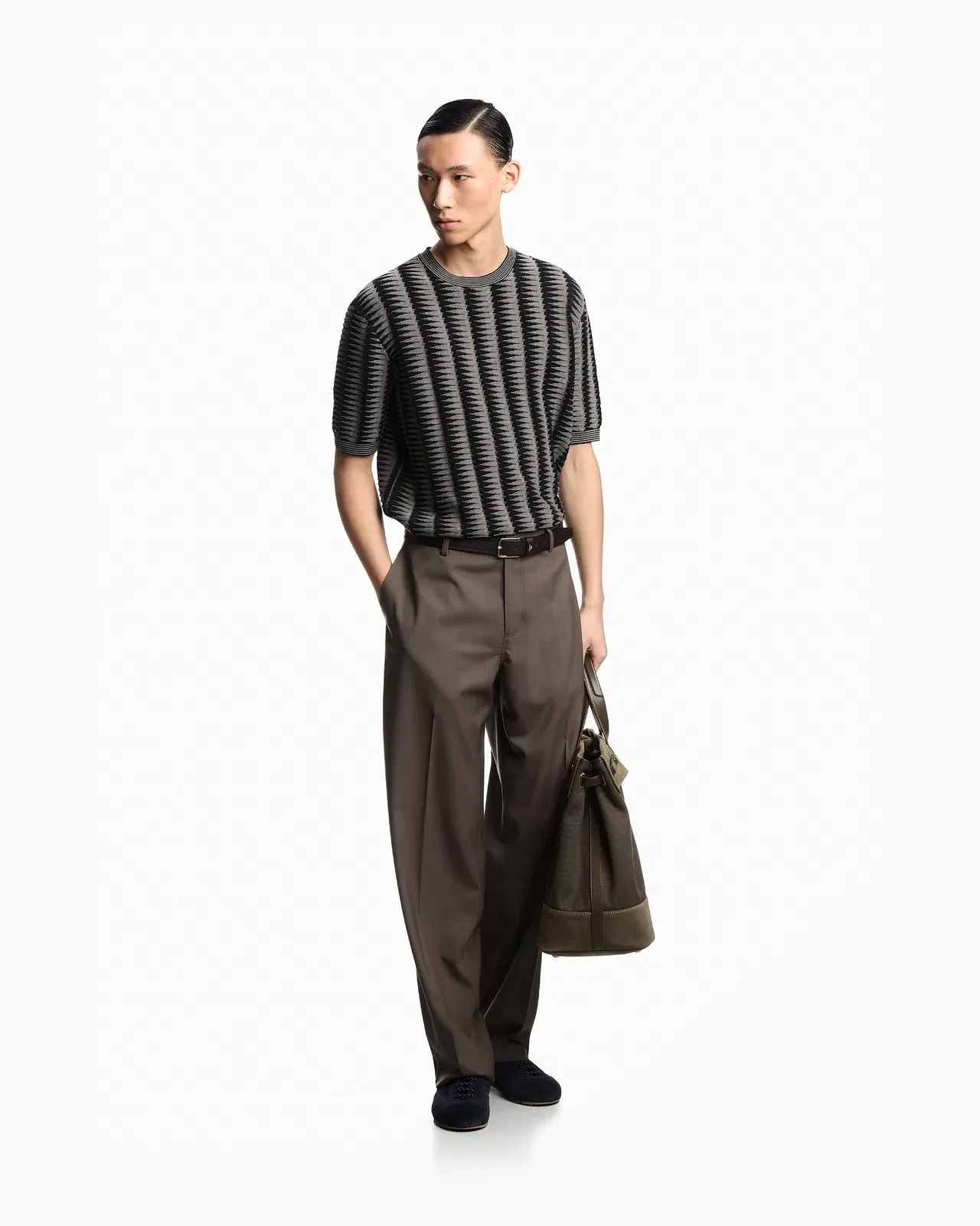 Emporio Armani Jumper with two-toned jacquard motif