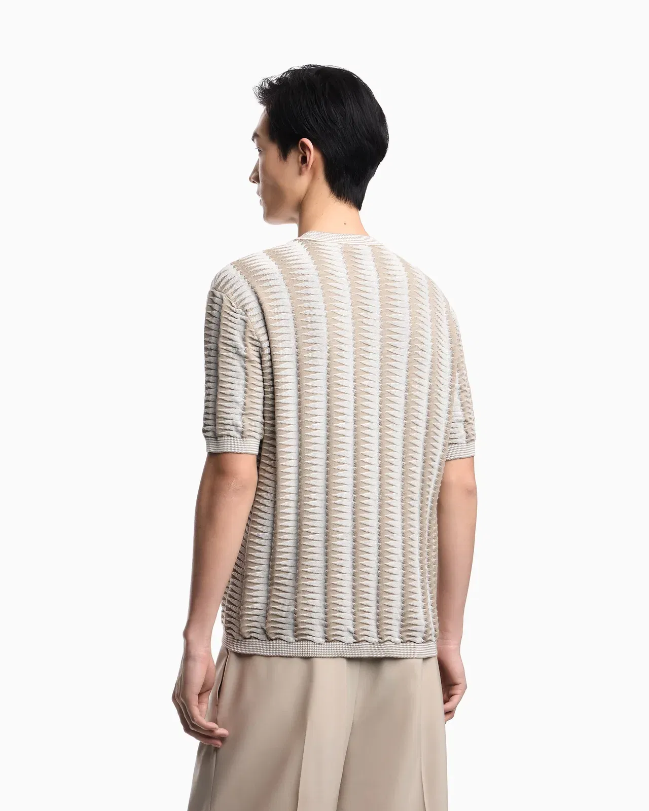 Emporio Armani Jumper with two-toned jacquard motif