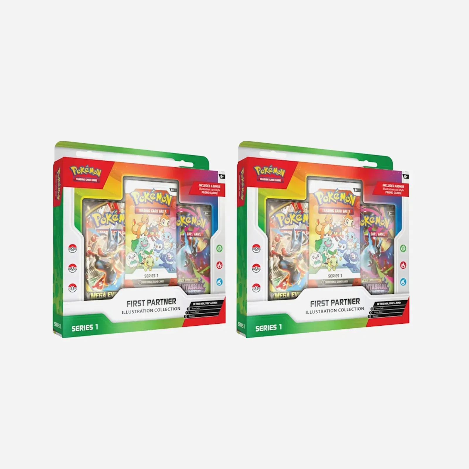 2026 Pokemon First Partner Illustration Collection Series 1 Box 2X Lot