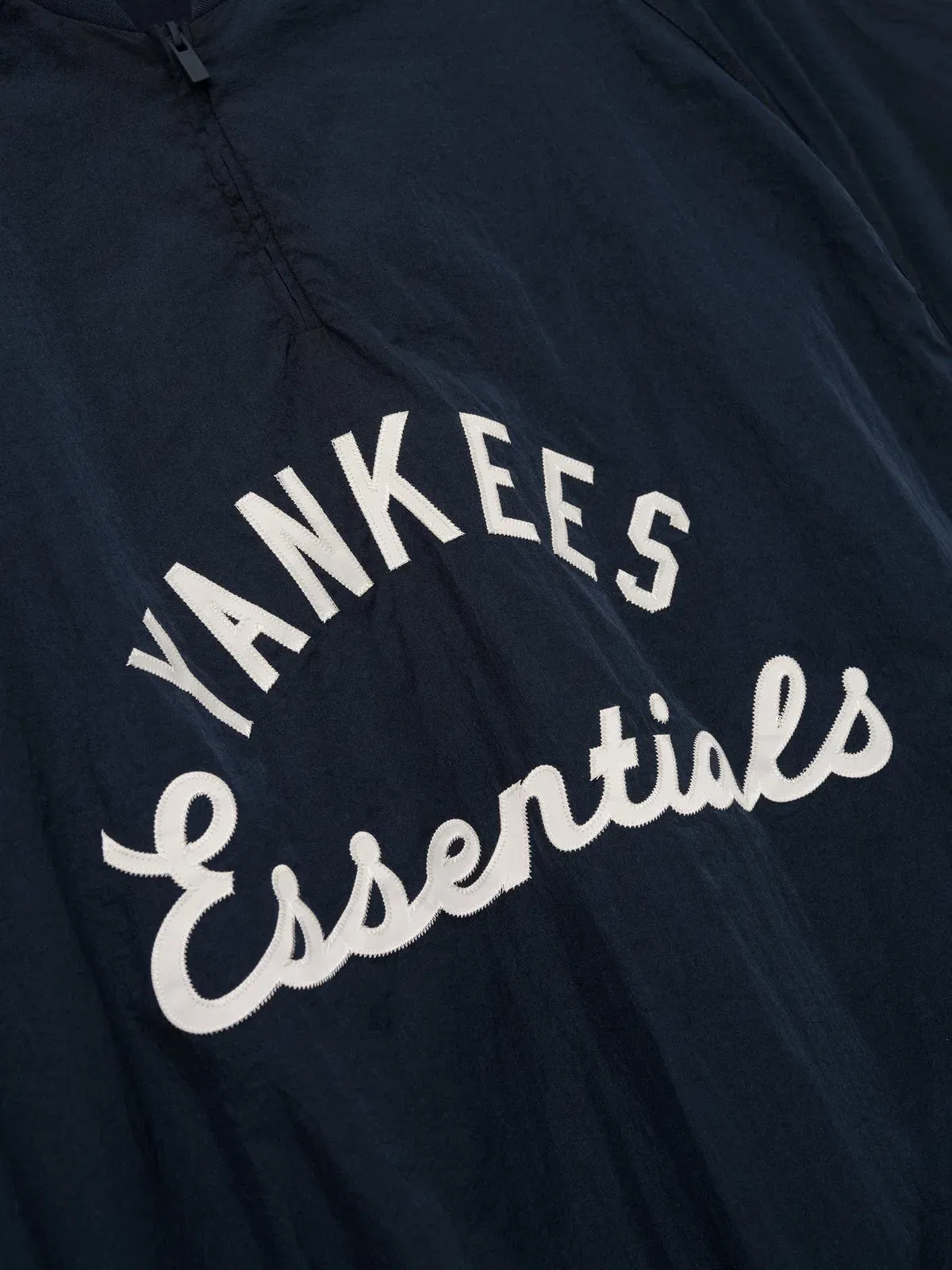 Essentials Yankees Half Zip Pullover Dark Sapphire/ Overland Rib