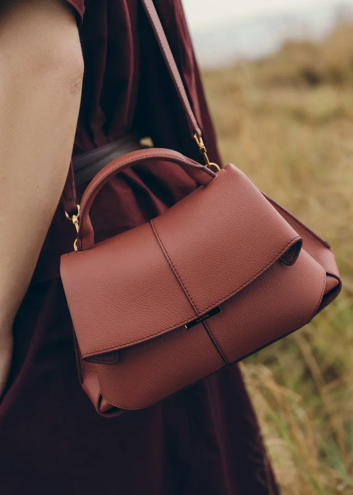 Polene Mokki Mini Textured Terracotta