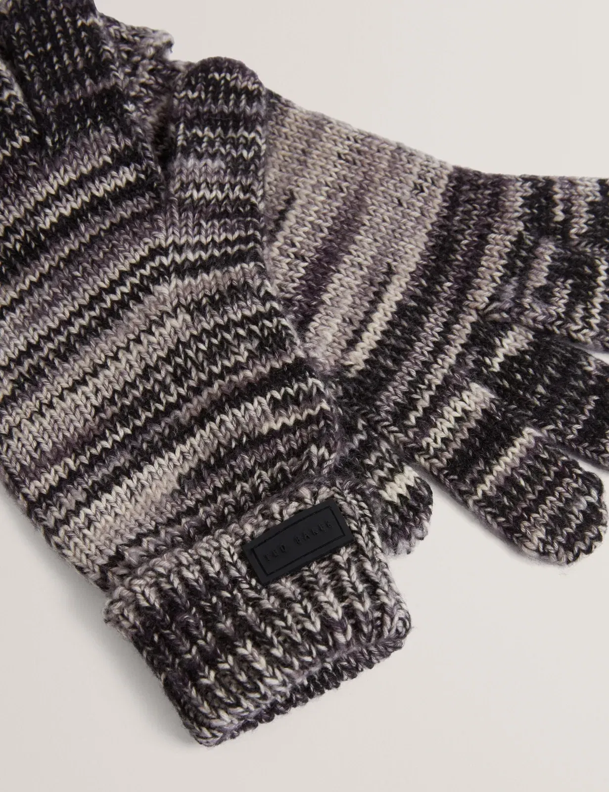 Ted Baker Scoty Marled Knit Beanie Hat Gloves Set