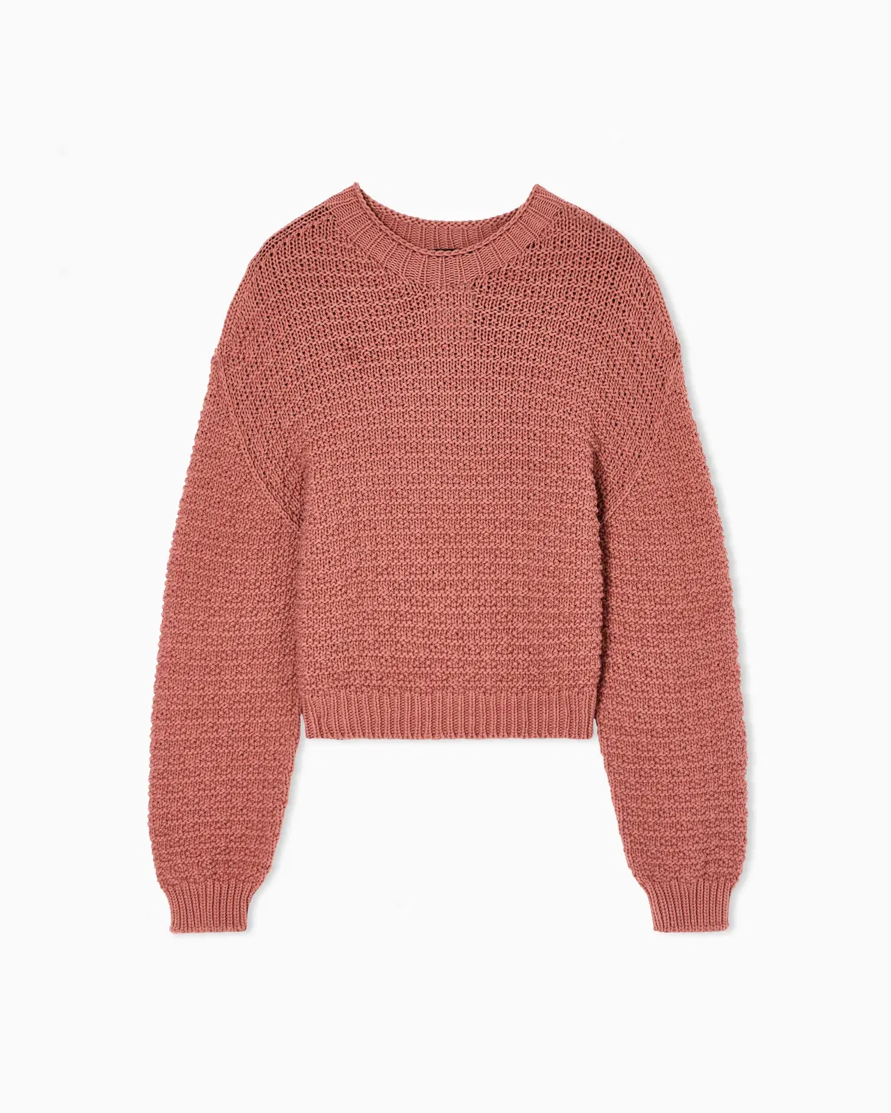 Emporio Armani Icon jumper with links-stitch knit and 3D motif