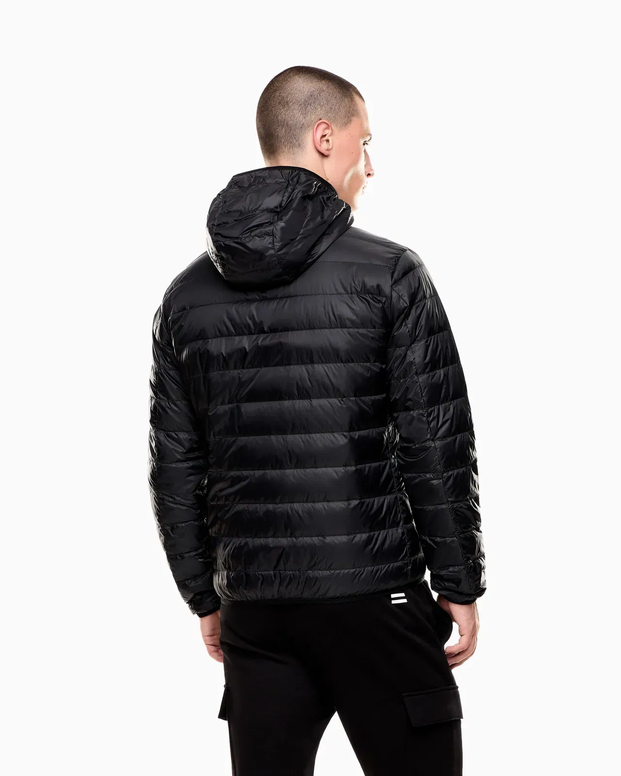 EA7 Insulated down jacket with fixed hood Core Identity