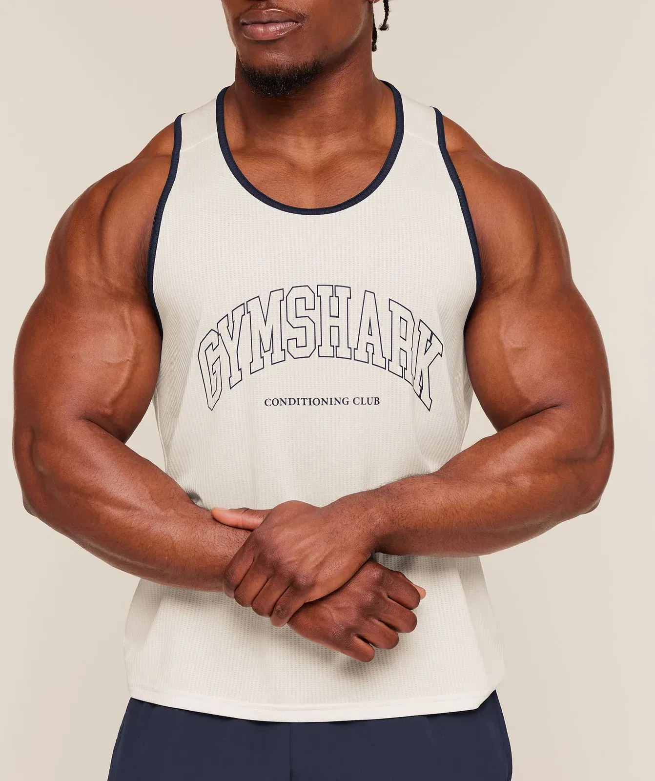 Gymshark Collegiate Tech Tank Soft White