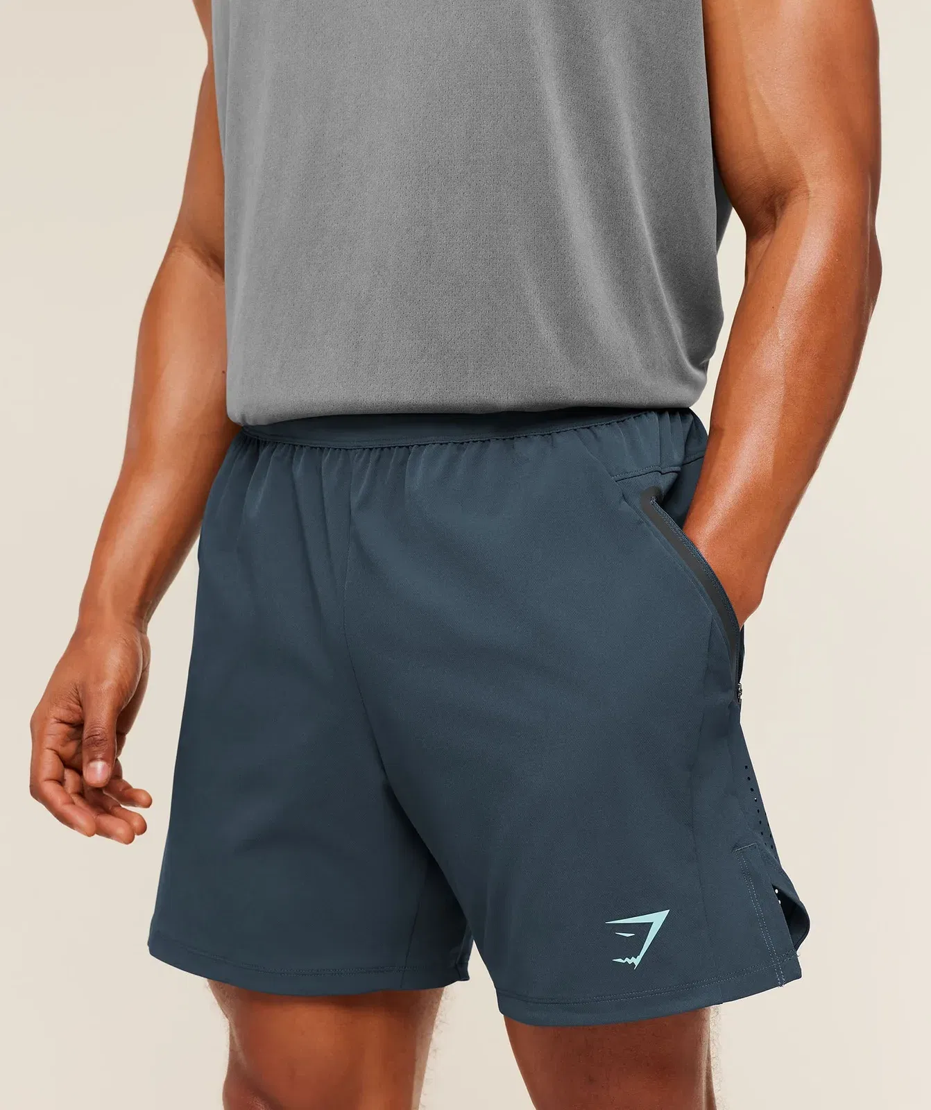 Gymshark Sport Hybrid 6" Shorts Stealth Blue