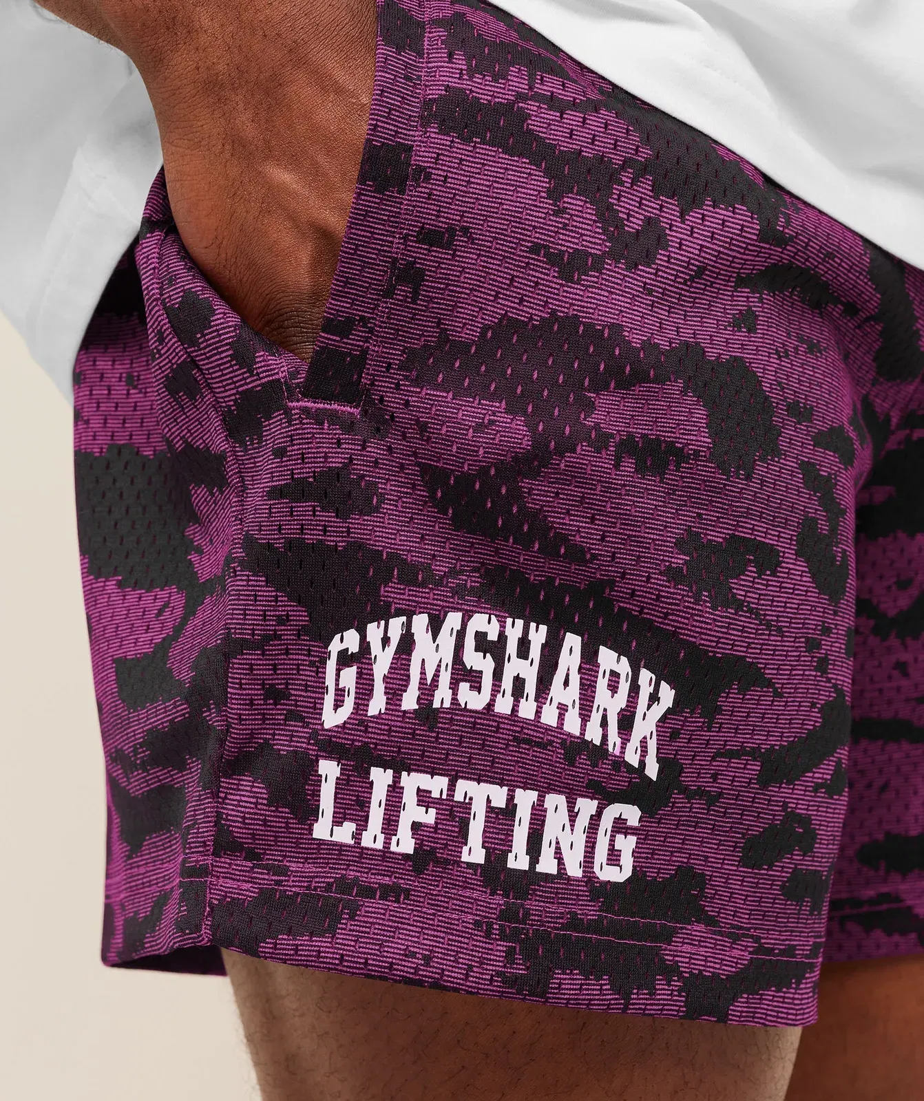 Gymshark Lifting Mesh 5" Shorts Super-Set Pink
