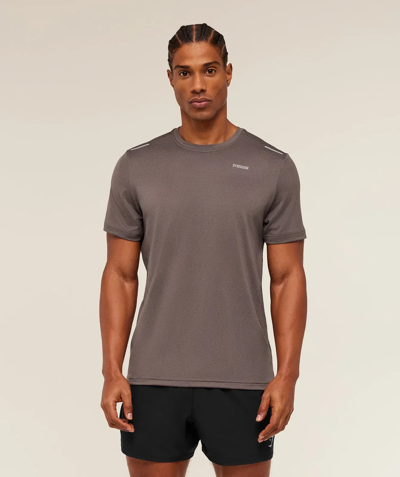 Gymshark Built For More T-Shirt Cool Brown