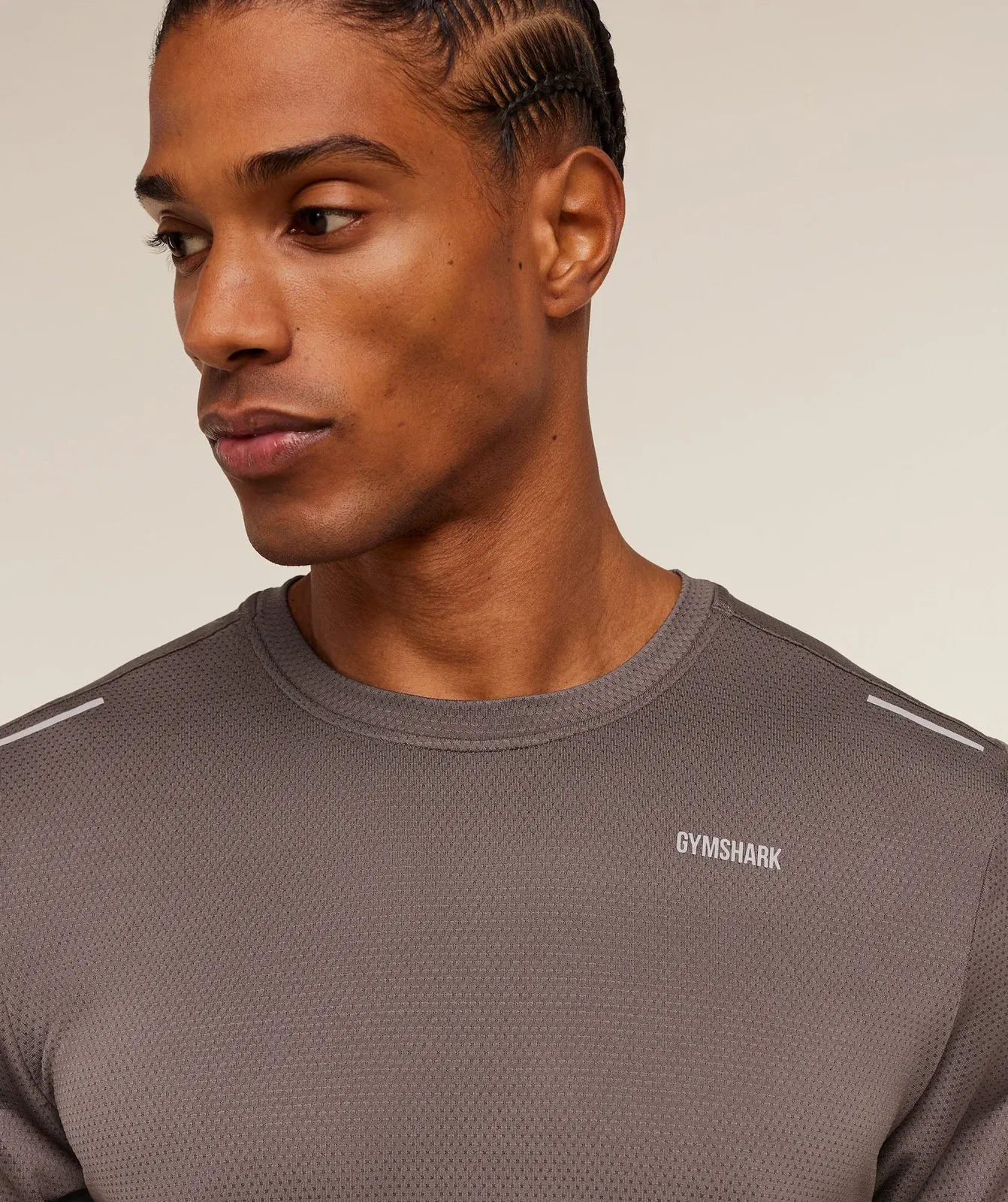 Gymshark Built For More T-Shirt Cool Brown