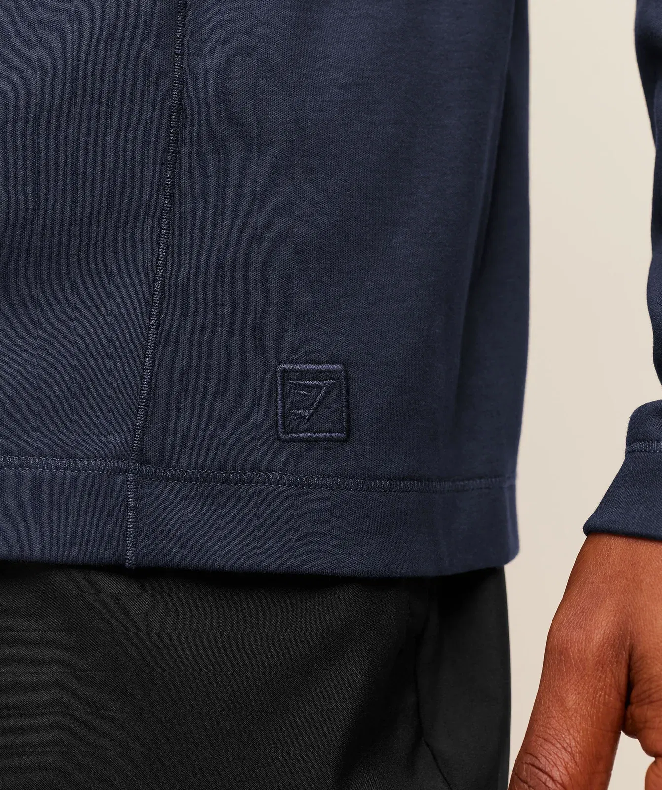 Gymshark Off Duty 1/4 Zip Heavy Blue