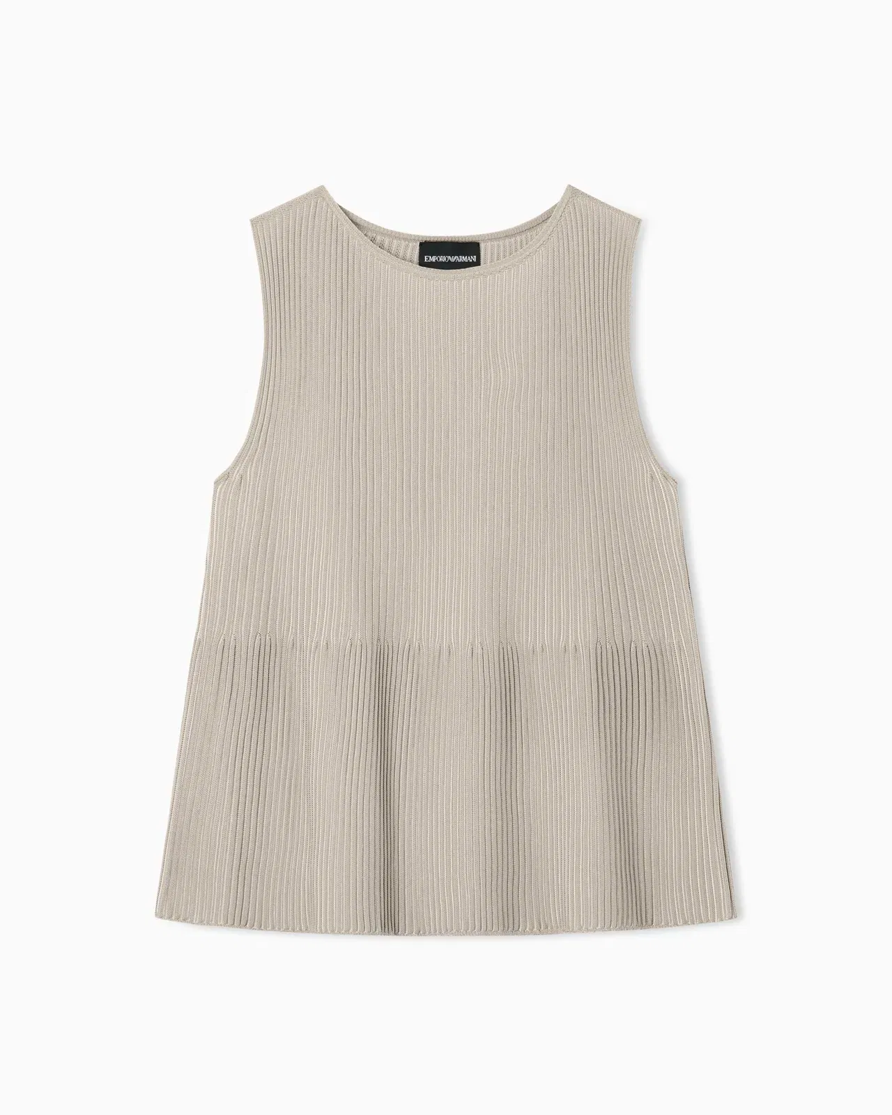 Emporio Armani Knit top with a ribbed effect